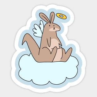 Angel Cloud Kangaroo Sticker